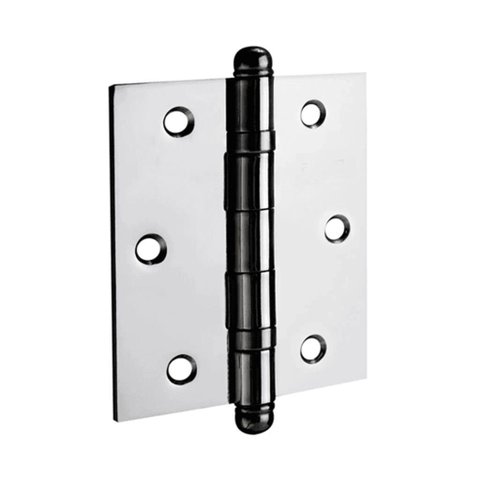 1 Uni Dobradiça Inox P/ Porta C/ Rolamento 3½x3 Polida