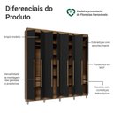 Ver imagem 5 de Guarda-Roupa Casal com Pés 8 Portas Batentes Saturno Madesa
