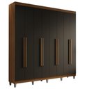 Ver imagem 3 de Guarda-Roupa Casal com Pés 8 Portas Batentes Saturno Madesa