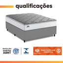 Ver imagem 2 de Cama Box King Real Max Force Softgel 193x203x65cm - Suporta até 200 kg por Pessoa Branco / Cinza