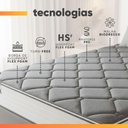 Ver imagem 6 de Cama Box King Real Max Force Softgel 193x203x65cm - Suporta até 200 kg por Pessoa Branco / Cinza