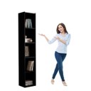 Ver imagem 4 de Livreiro Estante com Prateleiras Janaina Ajl Móveis - Preto