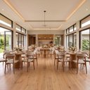 Ver mais imagens de Kit com 30 Cadeiras para Sala de Jantar Estofadas em Madeira Maciça Cloe Yescasa