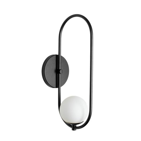 Arandela Luminária Perola Globo 10 Cm Moderno Preto 015