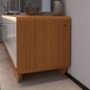 Ver mais imagens de Rack Arcus para TV até 75 Polegadas Organico Cantos Arredondado com LED 180 cm - Cedro e Off White