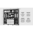 Ver imagem 4 de Guarda Roupa 4 Portas 6 Gavetas Xline -grand Line