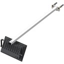 Ver imagem 2 de 05 Suportes Refletor Base Reta Braço 60 Cm 5 Cjts - Branco