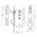 Ver imagem 2 de Mecanismo Fechadura Máquina Interna 45mm 6040/45-z Inox Cromado Arouca