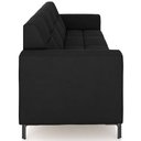 Ver imagem 6 de Sofá 3 Lugares Sala Living Industrial 200cm Senna K01 Veludo Preto - Lyam Decor