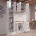 Ver imagem 2 de Cozinha Planejada 3 Peças sem Tampo com Cristaleira Marselha CabeCasa MadeiraOriginals Branco