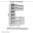 Ver imagem 4 de Cozinha Planejada 3 Peças sem Tampo com Cristaleira Marselha CabeCasa MadeiraOriginals Branco