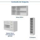 Ver imagem 6 de Cozinha Planejada 3 Peças sem Tampo com Cristaleira Marselha CabeCasa MadeiraOriginals Branco