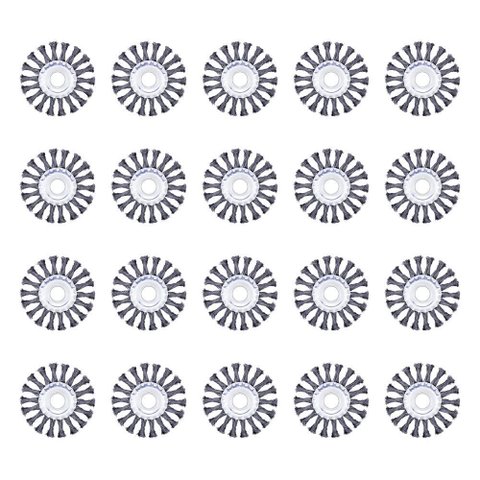 Escova Aço Circular Trançada Aeme 4.1/2x1/2x7/8 (115x12.7x22.22) 50 Unidades