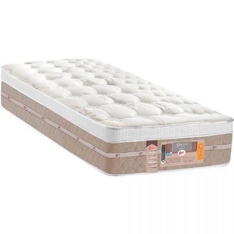 Colchão Solteiro Castor Silver Star Air, Branco e Bege, 3750, Molas Pocket