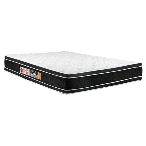 Colchão Casal Castor Espuma D33 Black White AIR Double Face Euro Pillow (138x188x27) - 
