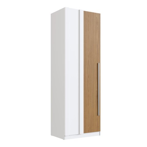 Módulo Guarda-Roupa Canto Reto 80cm com 1 Porta Integrato