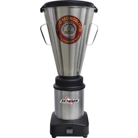 Liquidificador Industrial 08mb, 8lt, 220v Skymsen Inox