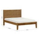Ver imagem 3 de Cama Casal 140 cm Prata Em Madeira Maciça Finestra