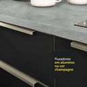 Ver mais imagens de Armário de Cozinha Completa 270cm Branco Preto Lux Madesa 01