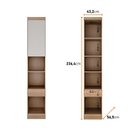 Ver mais imagens de Guarda-Roupa Casal 11 Portas 5 Peças Modulado Cairo Marrom/Cumaru/Fendi