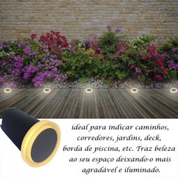 Spot LED Embutido Redondo Solo 1W 3000K Branco Quente Ali63 - 3 Spot LED Embutido Redondo Solo 1W 3000K Branco Quente Ali63 - 3