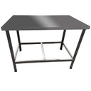Ver imagem 1 de Mesa De Serviço Confeitaria Açougue Padaria 55x80 Slim Tampo Inox