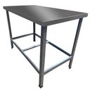 Ver imagem 3 de Mesa De Serviço Confeitaria Açougue Padaria 55x80 Slim Tampo Inox