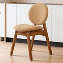 Ver imagem 4 de Cadeira para Sala de Jantar Cozinha Estofada Rattan Ibis L02 Bouclê Mostarda - Lyam Decor