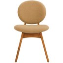 Ver imagem 2 de Cadeira para Sala de Jantar Cozinha Estofada Rattan Ibis L02 Bouclê Mostarda - Lyam Decor