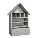 Ver imagem 6 de Casinha Infantil Organizadora de Brinquedos 100% Mdf Plancasa Cinza Cristal Tx