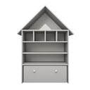Ver imagem 4 de Casinha Infantil Organizadora de Brinquedos 100% Mdf Plancasa Cinza Cristal Tx