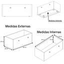 Ver mais imagens de Casinha Infantil Organizadora de Brinquedos 100% Mdf Plancasa Cinza Cristal Tx