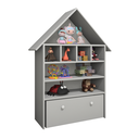 Ver imagem 5 de Casinha Infantil Organizadora de Brinquedos 100% Mdf Plancasa Cinza Cristal Tx