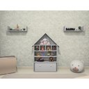 Ver imagem 3 de Casinha Infantil Organizadora de Brinquedos 100% Mdf Plancasa Cinza Cristal Tx