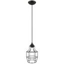 Ver imagem 1 de Pendente Aramado Granada Preto Grande Sala Quarto Cozinha