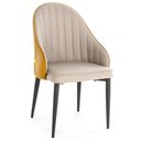 Ver imagem 2 de Kit 8 Cadeiras de Jantar Estofada Design La Martina - Bege