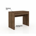 Ver imagem 2 de Mesa de Escritório com 1 Gaveta - Nogal
