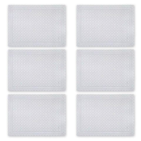 Toalha de Geladeira Pvc Rendado Kit 06 Pçs Pequenas Flores