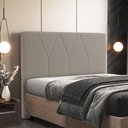 Ver imagem 1 de Cabeceira Cama Box Casal King 195 cm Aurora W01 Bouclê Bege - Lyam Decor