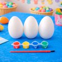 Ver imagem 1 de Ovos Coelhos Páscoa para Colorir Pintar com Pincel Kit 40pçs