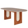 Conjunto de Mesa de Jantar Tampo de Vidro Off White Valentina 2,10 Redonda com e 8 Cadeiras Juliana - 7