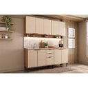 Ver imagem 1 de Cozinha Completa Alpha 4 Peças (2aéreos+2balcões) C4p175 Freijo/off White - Carraro