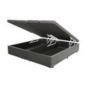 Ver imagem 4 de Base Box Bau Bipartido King Suede Premium Santo Box Bipartido 47x192x203:cinza
