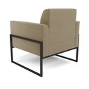Ver imagem 5 de Kit 2 Poltronas Base Industrial Alta Preto Marisa Suede D03 - D’Rossi Marrom Rato