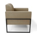 Ver imagem 4 de Kit 2 Poltronas Base Industrial Alta Preto Marisa Suede D03 - D’Rossi Marrom Rato