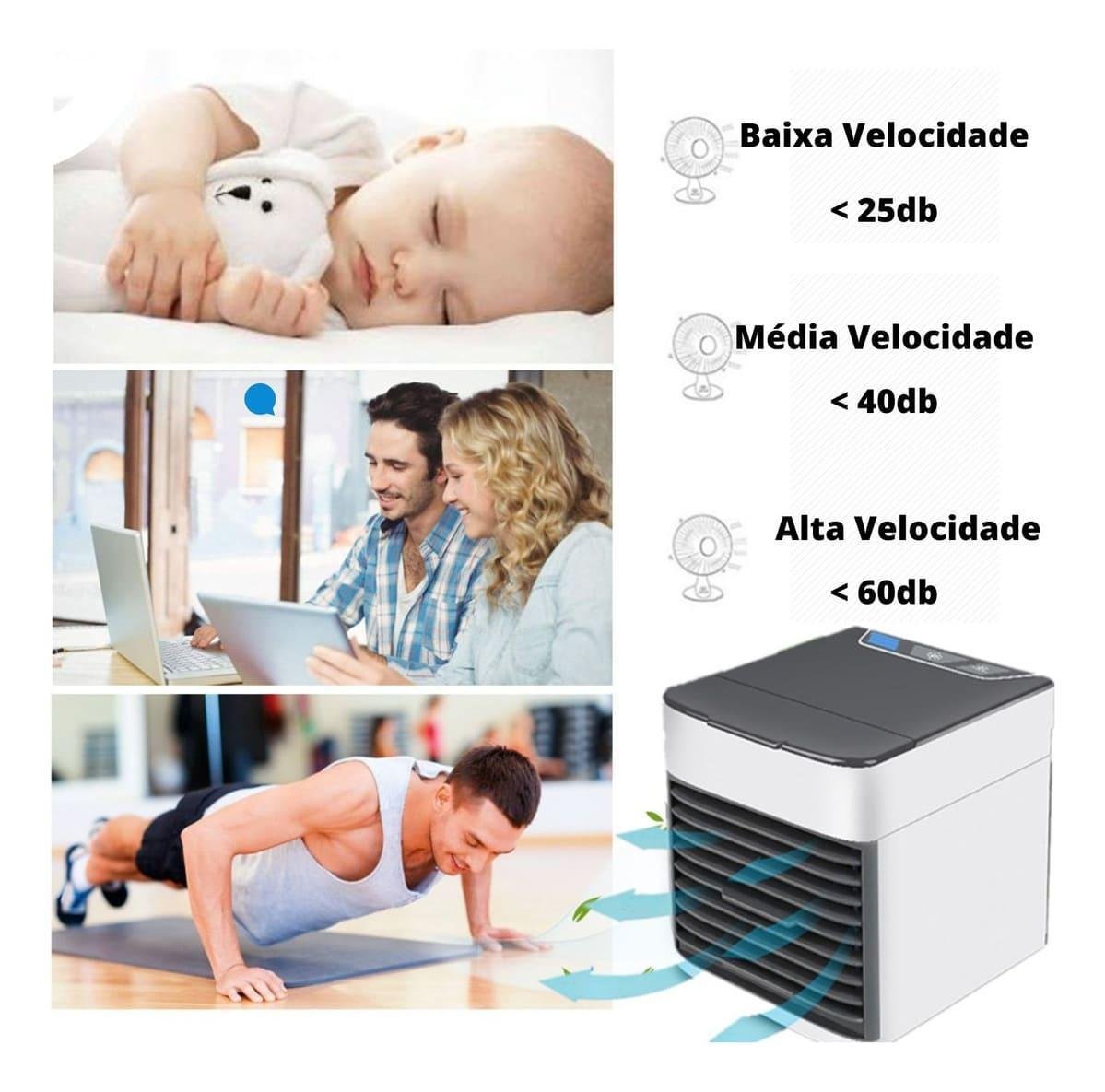 Mini Ar Condicionado Climatizador Portátil Silencioso - 6