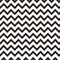 Papel de Parede Estampa Chevron Preto e Branco Adesivo 3mx58cm Antimofo - 1