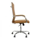 Ver imagem 4 de Cadeira de Escritório Presidente London Giratória - Base Cromada - Corino Fendi - 31091