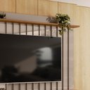 Ver imagem 2 de Painel Tv 75 Pol 207cm Bancada Suspensa para Sala Elvano Fendi/naturale M20 - D’Rossi