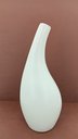 Ver imagem 2 de Vaso Decorativo Enfeite Casa Cerâmica 23x10x10cm Branco